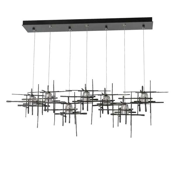Tura 7-Light Frosted Glass Pendant - Image 4