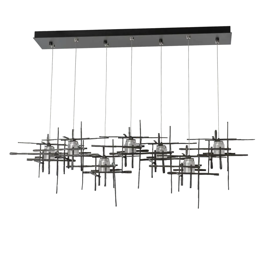 Tura 7-Light Frosted Glass Pendant - Image 4