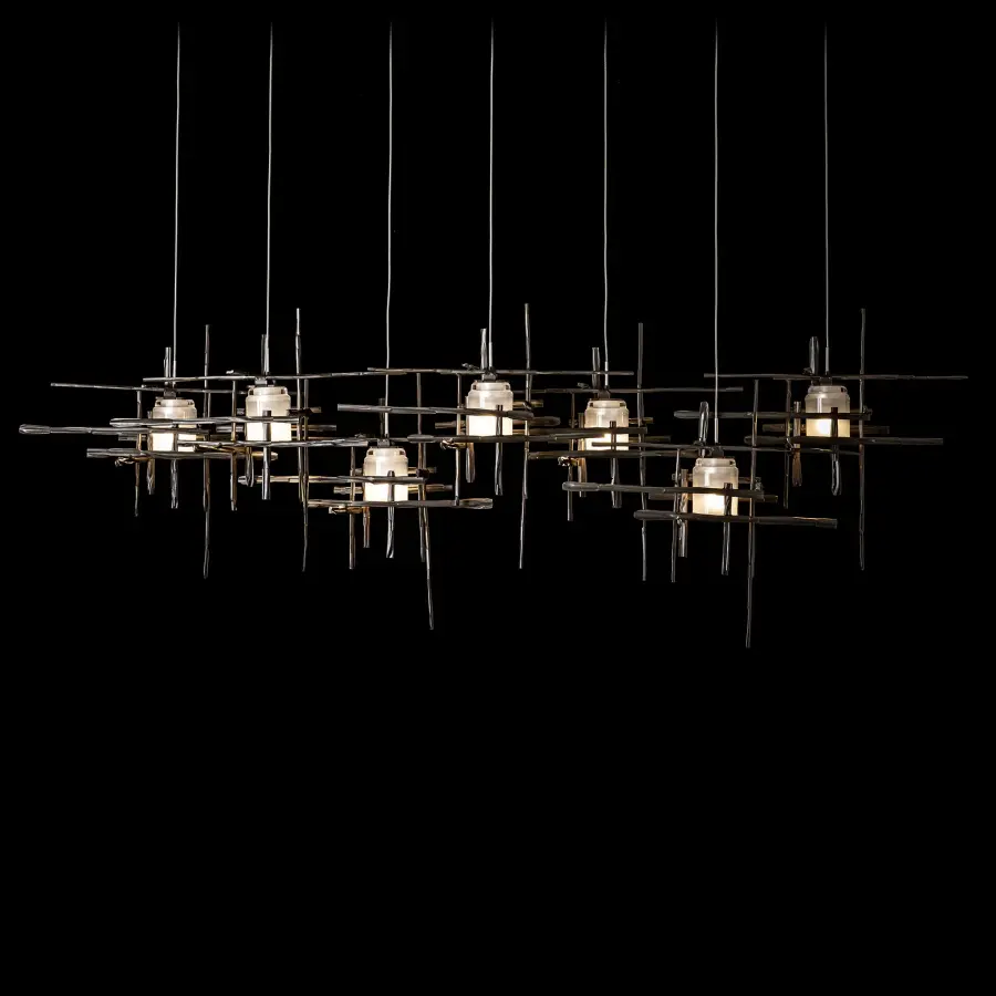Tura 7-Light Frosted Glass Pendant - Image 6