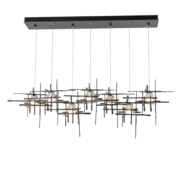 Tura 7-Light Frosted Glass Pendant - Image 1