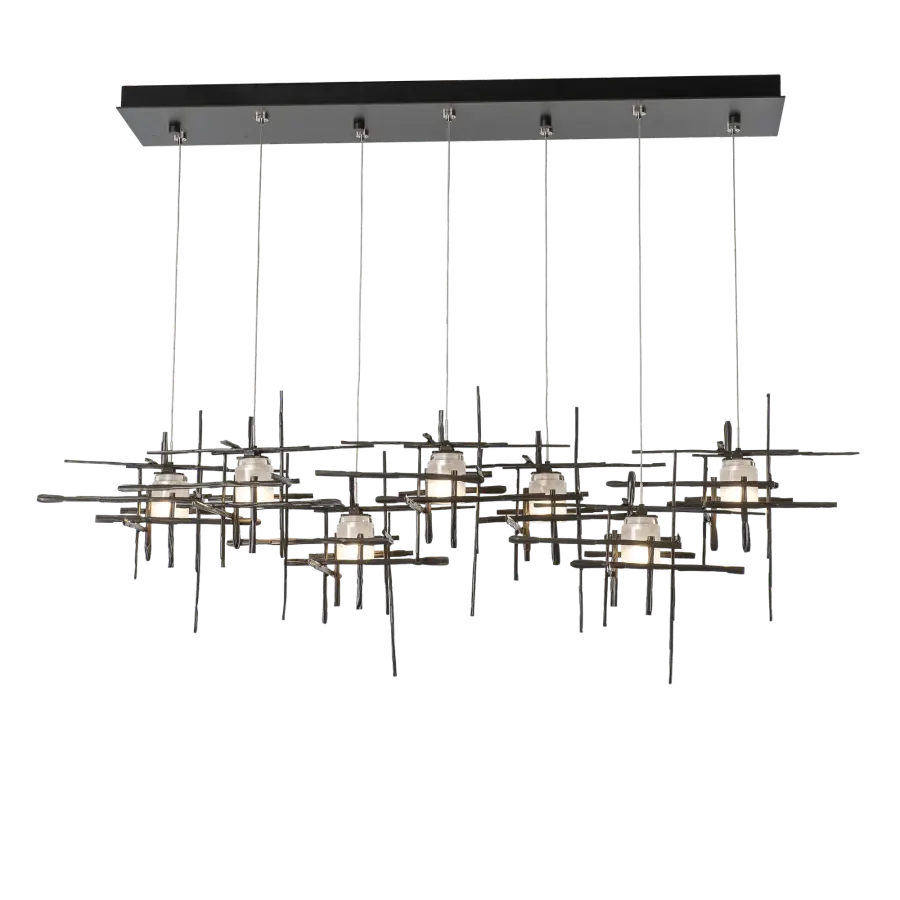 Tura 7-Light Frosted Glass Pendant - Image 1