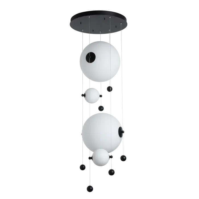 Abacus 4-Light Round LED Pendant - Image 3