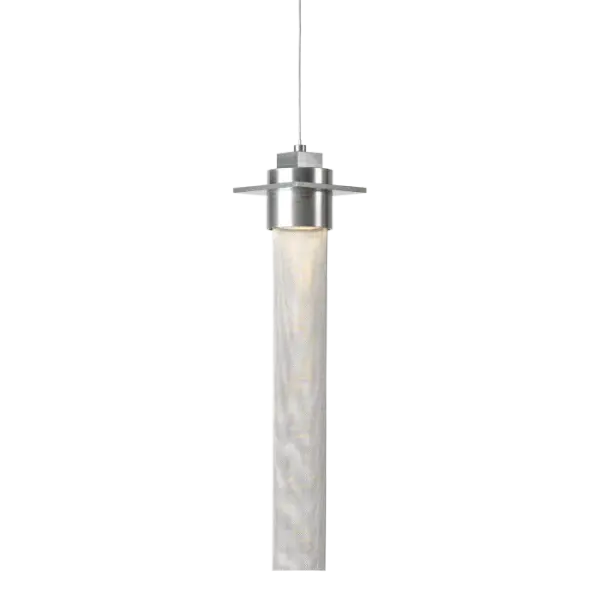 If you take a quick look, you may be convinced the Airis Pendant is rocketing upward, leaving a vapor trail. There is an indisputable sense of airiness to the composition and it will give a space a light, unique design element.