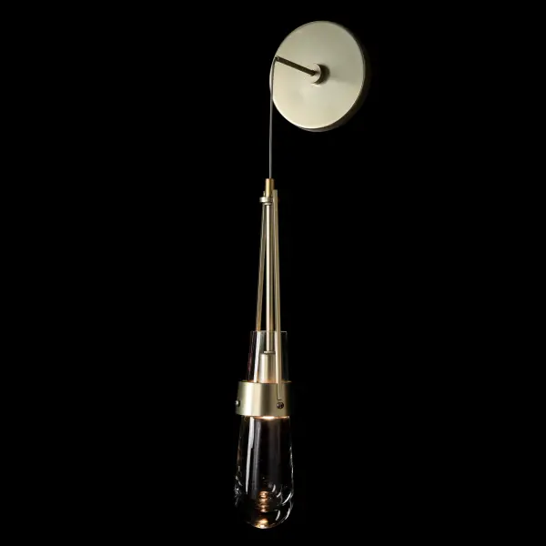 This low voltage Link wall sconce features a substantial, clear glass shade. Set your desired drop height for a range of applications, including vanities, above bedroom night tables, and more. - alternate view