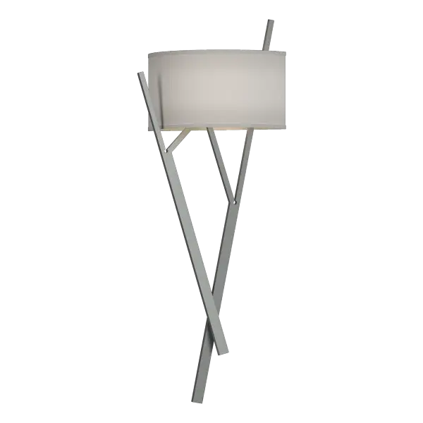 Our sconce sports an abstract latticework of steel to create arboreal art. This distinctive design gets attention and appreciation. Hand-forged here in Vermont, each piece is unique.