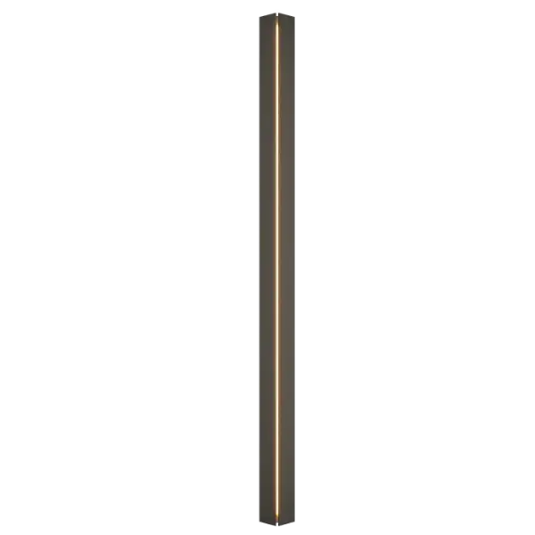 The Gallery Large LED Sconce is a contemporary geometric and architectural wall sconce with great scale, originally designed by HF’s founder George Chandler, features clean lines and incorporates an LED element to create a striking, central focal stripe of light, and a beautiful, soft light-wash on the sides.