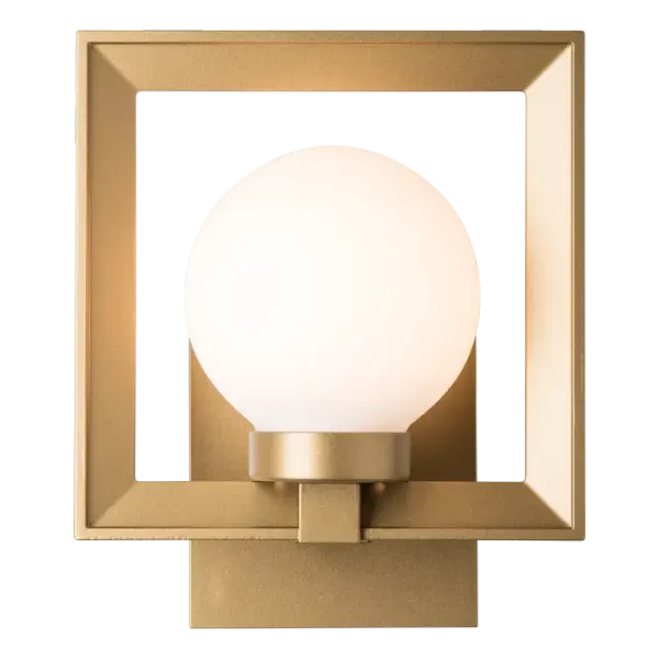 A unique take on a picture frame, the new Frame Outdoor Sconce comes in a small and a large size. Made of aluminum and featuring HF's robust Coastal Outdoor Finish, the Frame Small Outdoor Sconce is perfect to welcome guests and light the way home. Available with a choice of opal or water glass globes.