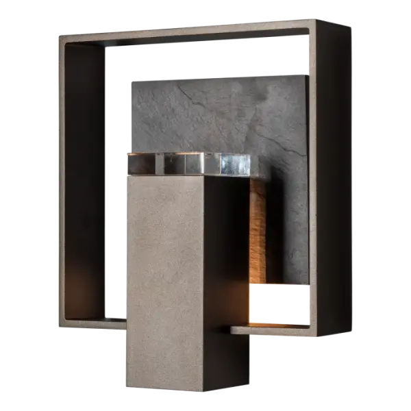 Shadow Box Medium w/Slate Dark Sky Friendly Outdoor Sconce - Image 2
