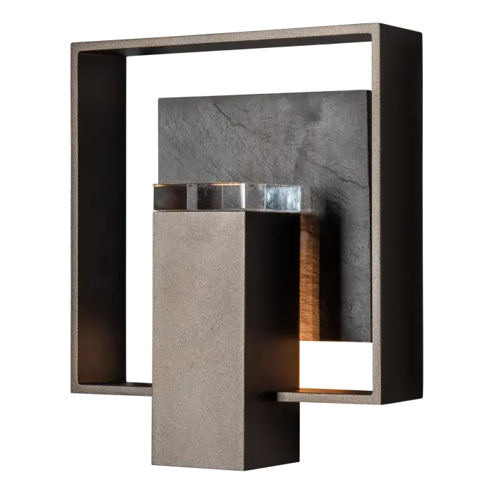 Shadow Box Medium w/Slate Dark Sky Friendly Outdoor Sconce - Image 2