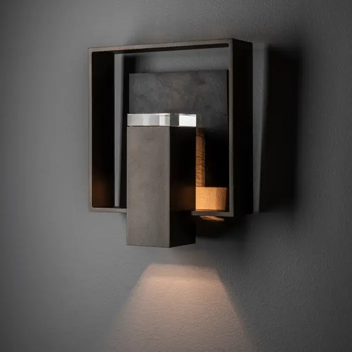 Shadow Box Medium w/Slate Dark Sky Friendly Outdoor Sconce - Image 5