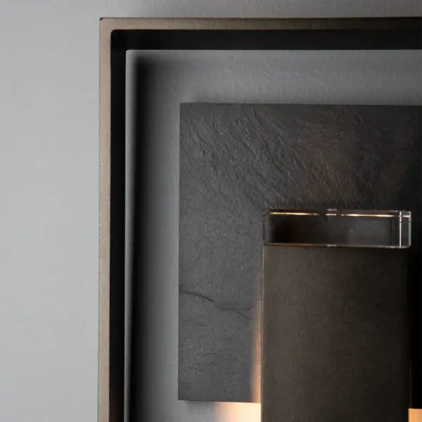 Shadow Box Medium w/Slate Dark Sky Friendly Outdoor Sconce - Image 6