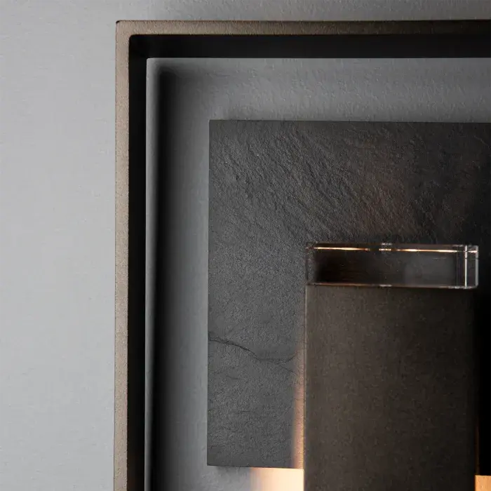 Shadow Box Medium w/Slate Dark Sky Friendly Outdoor Sconce - Image 6