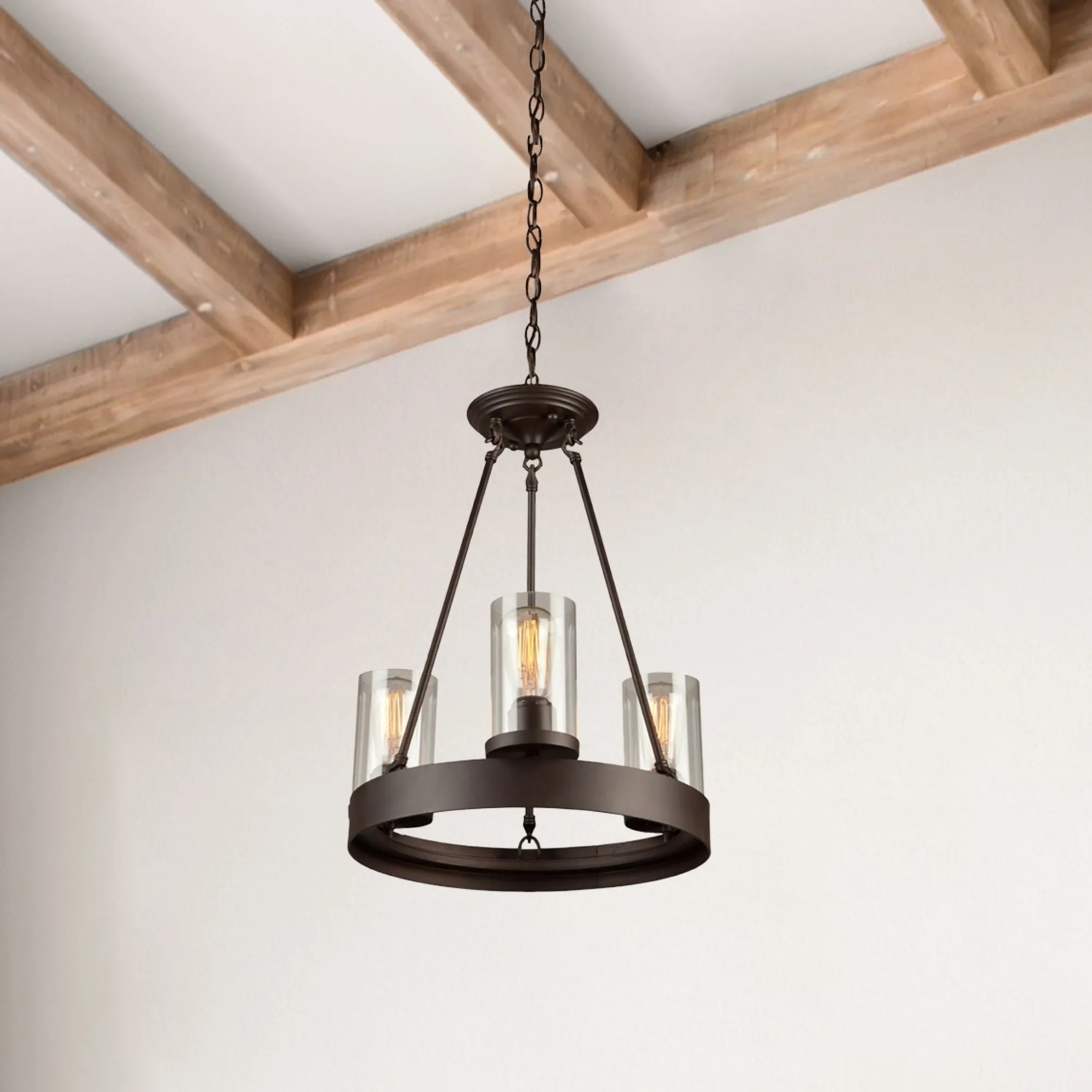 Menlo Park 3 Light Oil Rubbed Bronze Chandelier