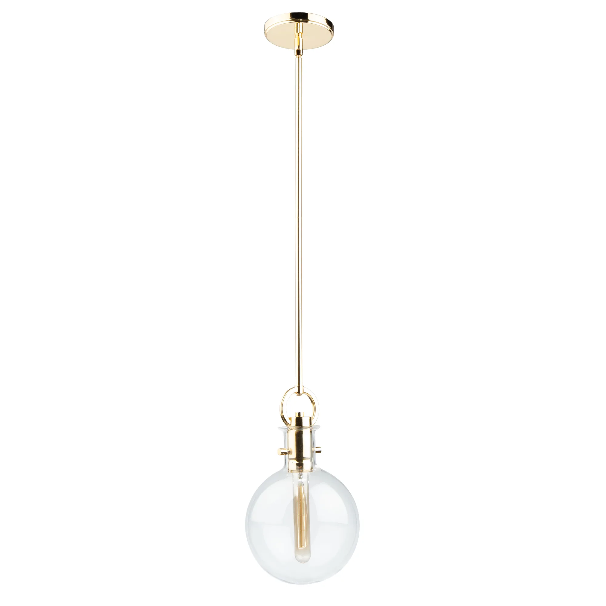 Single Round Glass Pendant