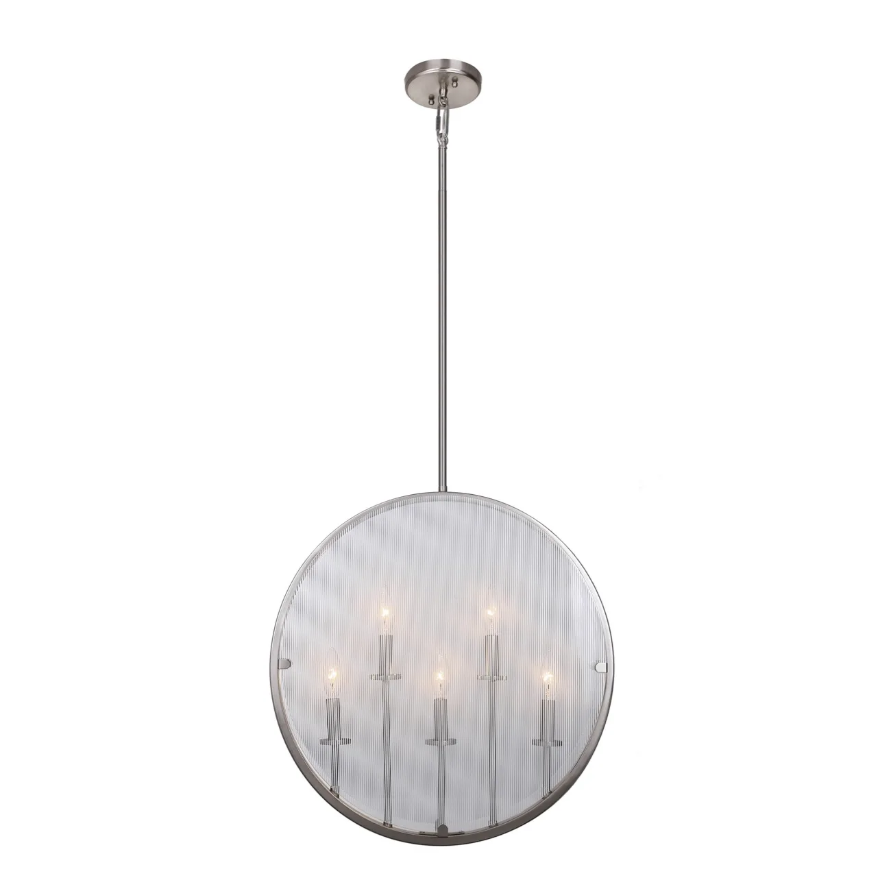 Harbor Point 5 Light Satin Nickel Pendant
