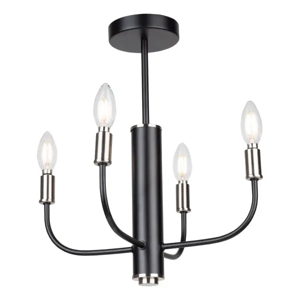 Brushed Nickel & Black - alternate view