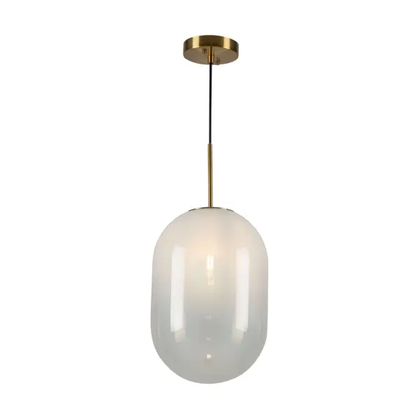 In White, Brass by Artcraft from the Vita collection - alternate view