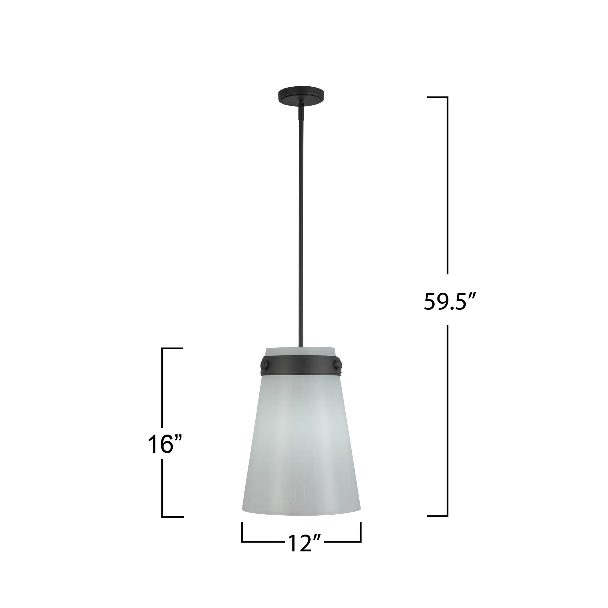 Dahlia 1 Light Pendant 12”