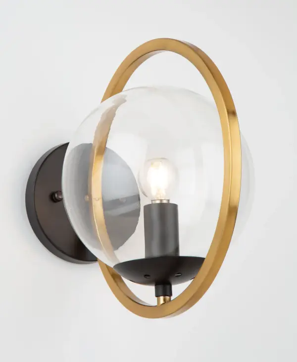 In Black & Vintage Brass by Artcraft from the Lugano collection - alternate view
