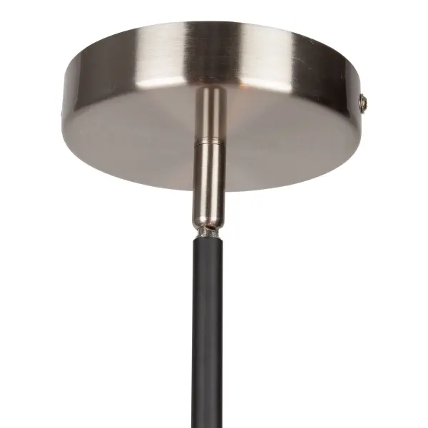 Truro Six Light Pendant in Black & Brushed Nickel - Image 6