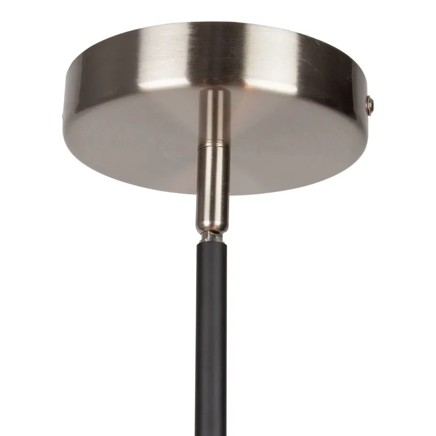 Truro Six Light Pendant in Black & Brushed Nickel - Image 6