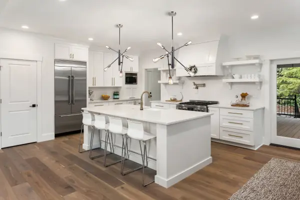 Truro Six Light Pendant in Black & Brushed Nickel - Image 8