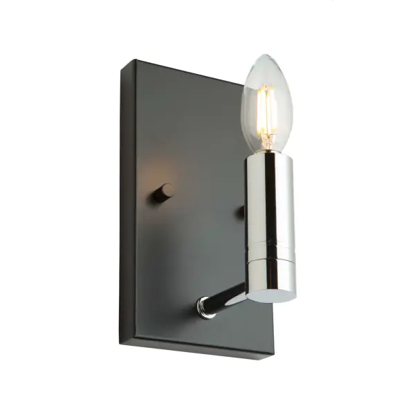 Beautiful super thin matte black cages encasing a polished nickel interior cluster makes the Carlton collection a beautiful addition to any surrounding. Single wall sconce shown - many companion units available.