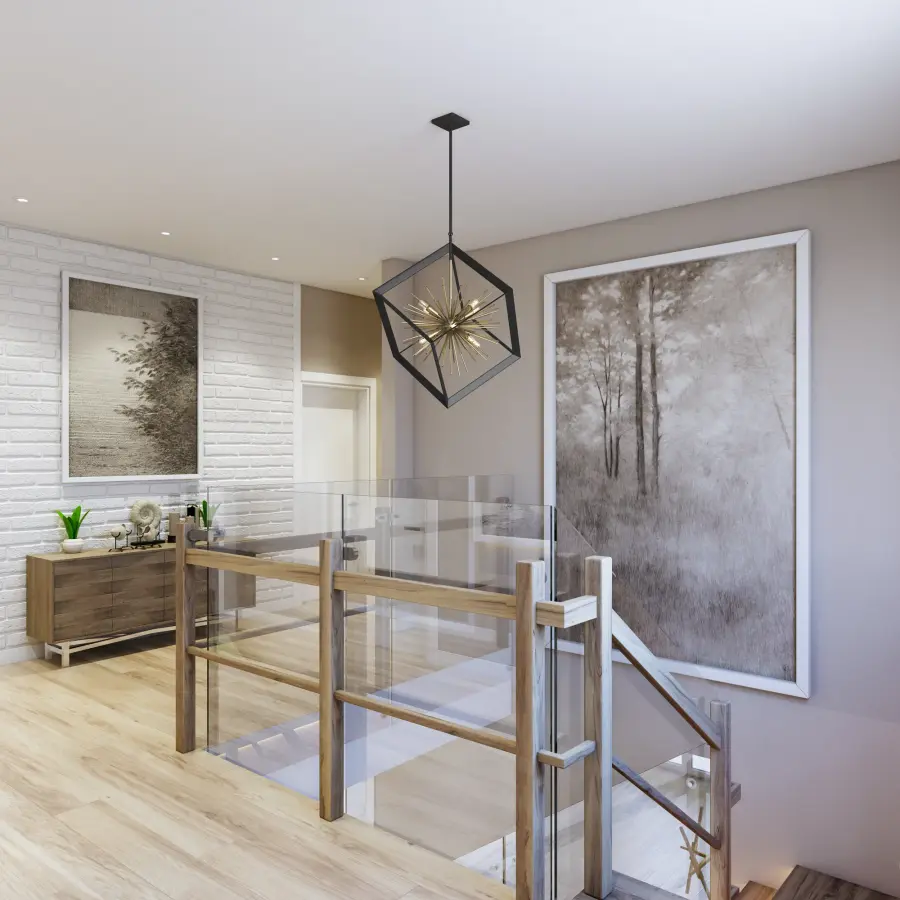 The chandelier is unique and a by Artcraft Lighting - Image 10