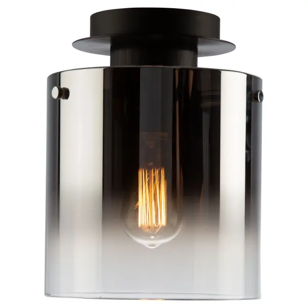 In Satin Black & Smoke Glass by Artcraft from the Henley collection - alternate view
