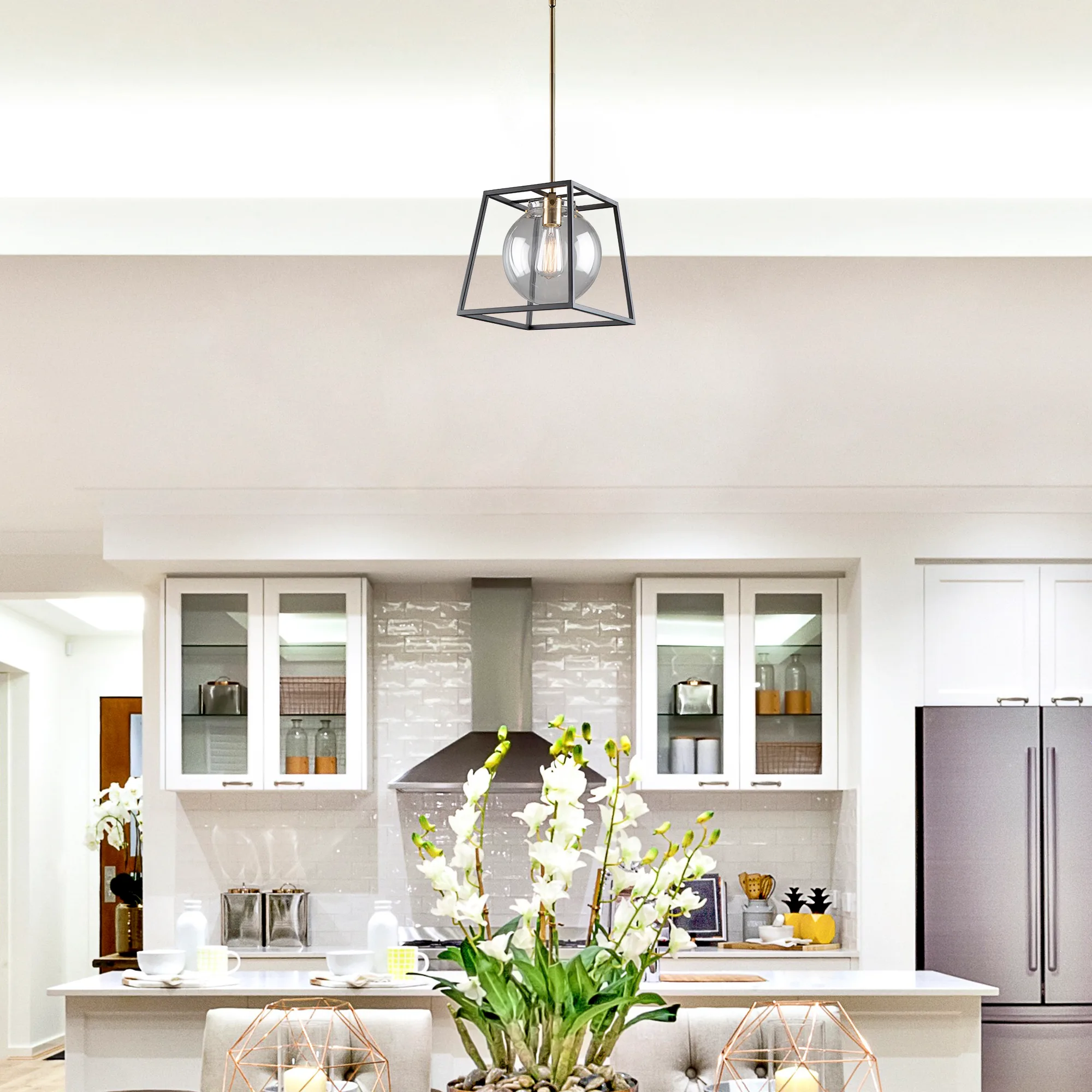 Bridgetown 1 Light Cage Pendant