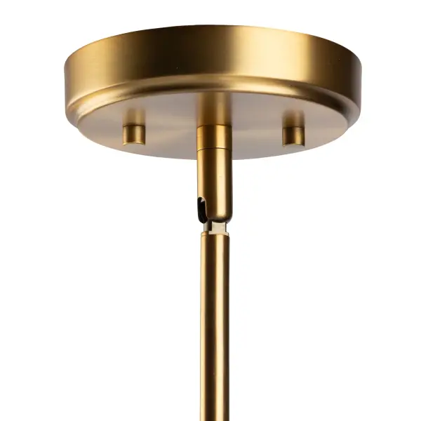 Bridgetown One Light Pendant in Black & Harvest Brass - Image 7