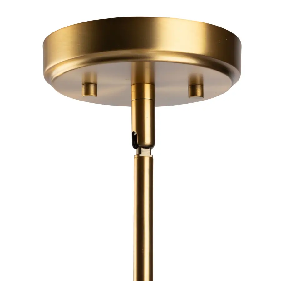 Bridgetown One Light Pendant in Black & Harvest Brass - Image 7