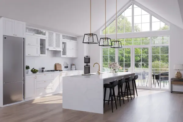 Bridgetown One Light Pendant in Black & Harvest Brass - Image 10