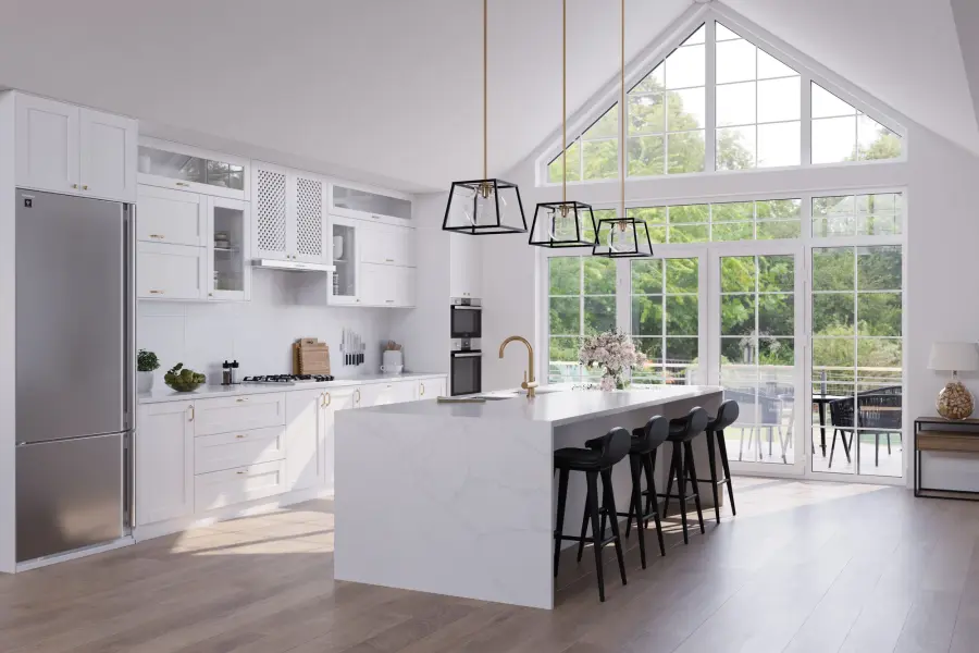 Bridgetown One Light Pendant in Black & Harvest Brass - Image 11