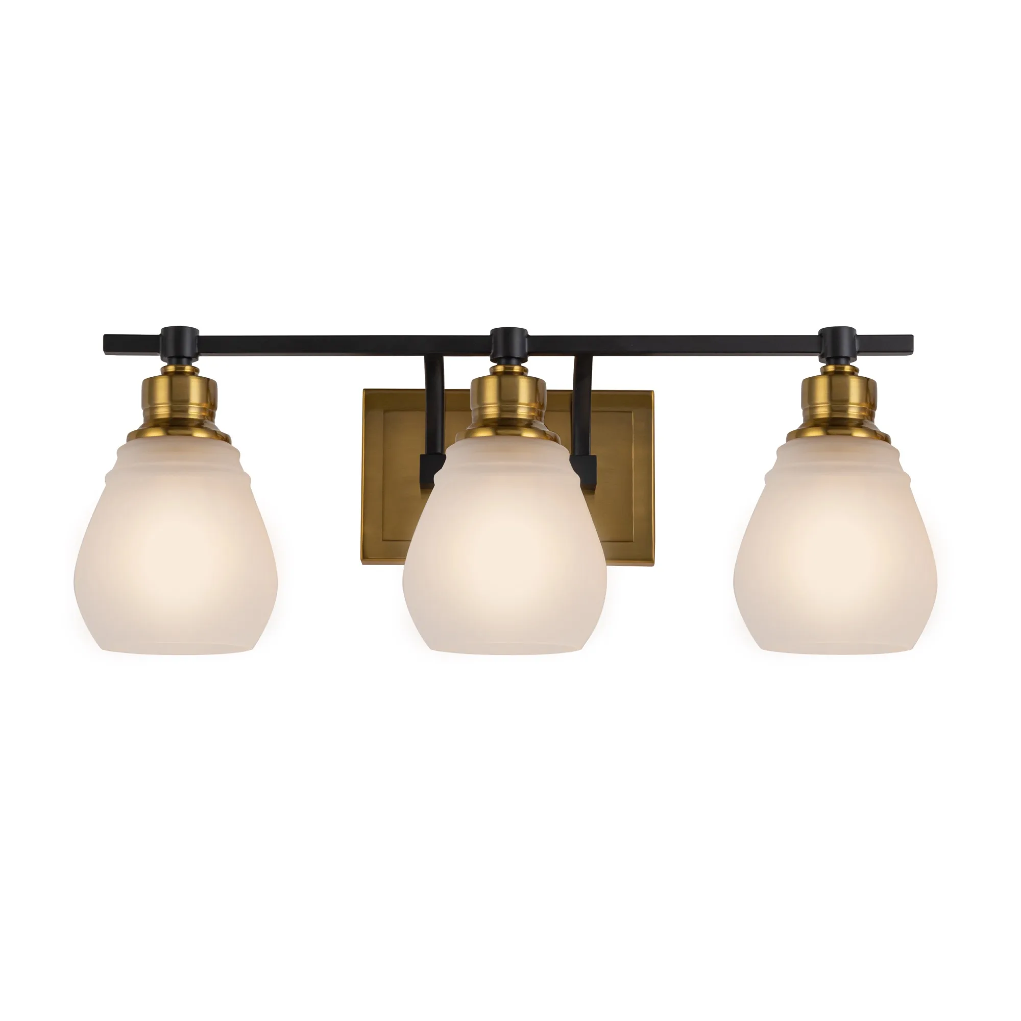 Nelson Collection 3-Light Bathroom Brass &