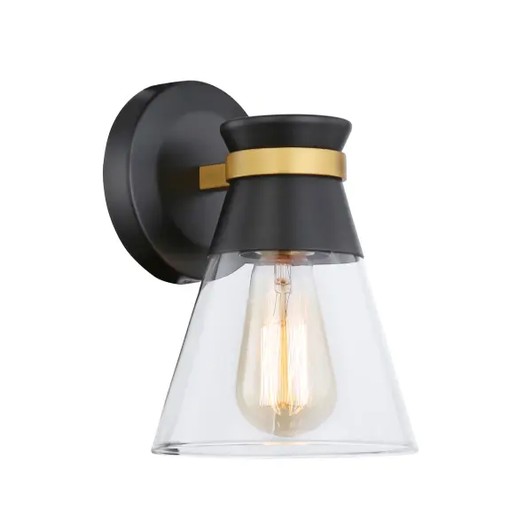 In Black & Brushed Brass by Artcraft from the Kanata collection