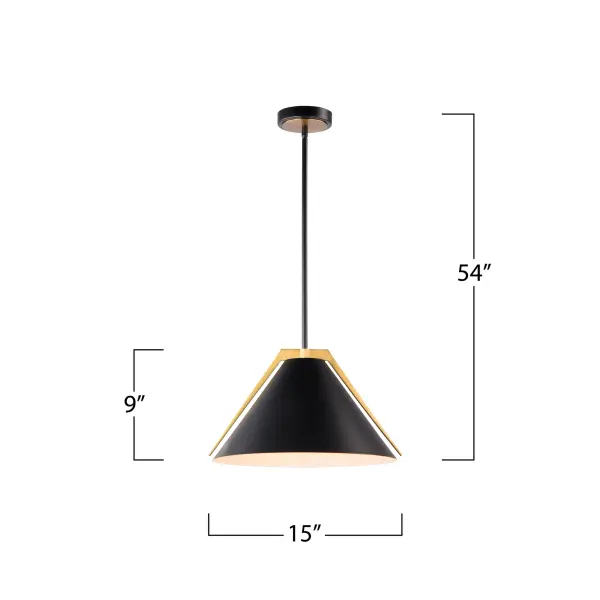 Baltic Collection 1-Light Pendant Black and - Image 1