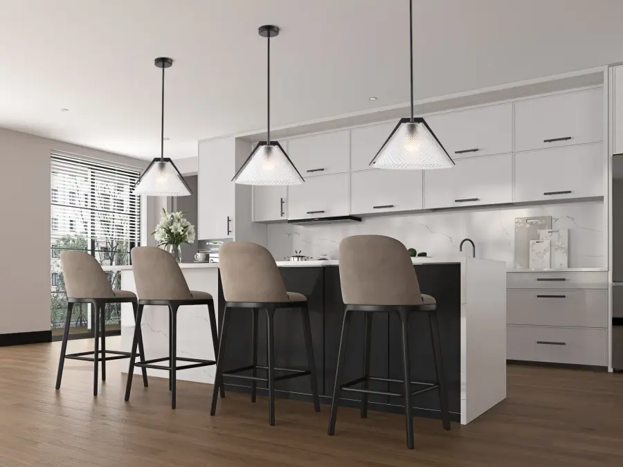 Baltic Collection 1-Light Pendant Black - Image 7