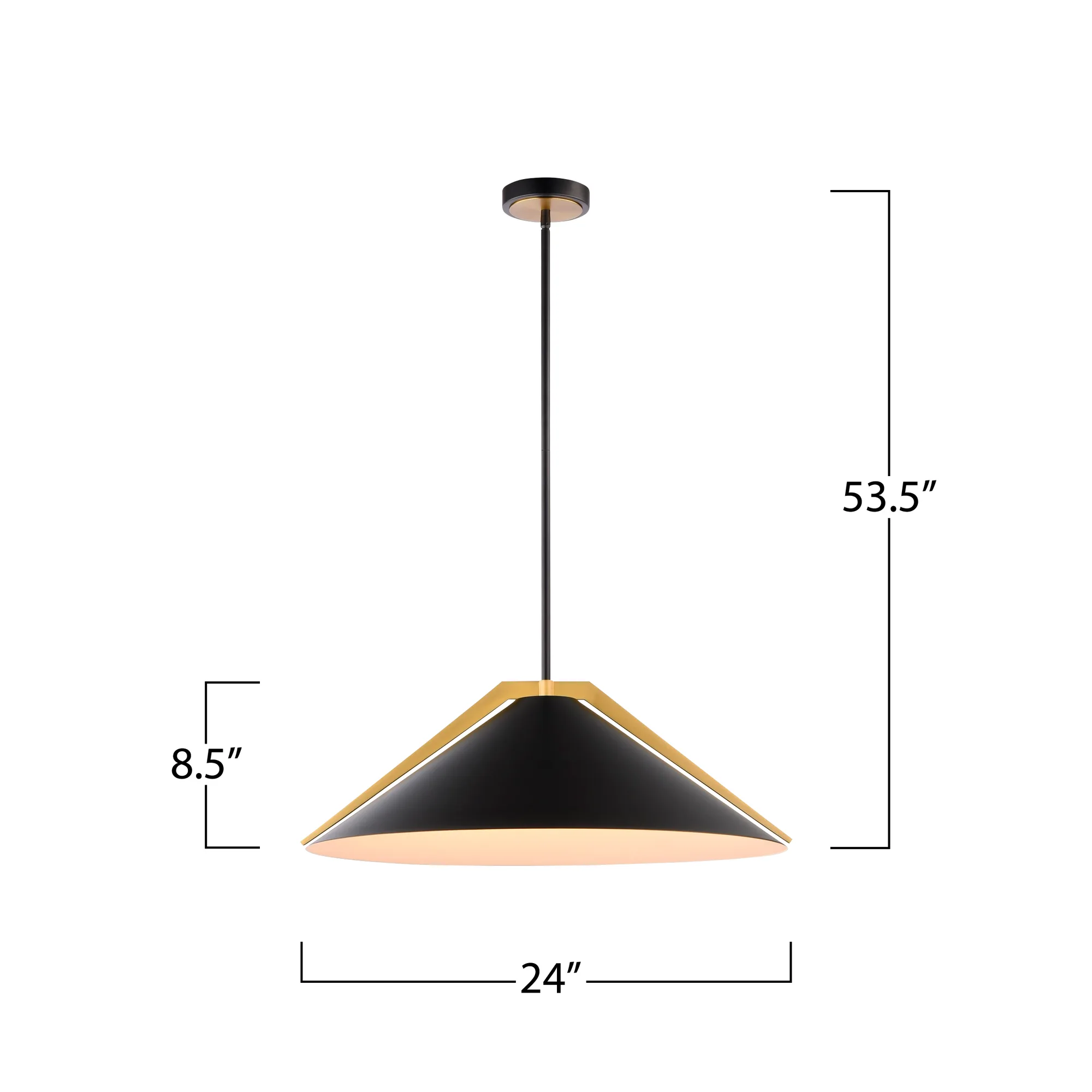 Baltic Collection 3-Light Pendant Black and