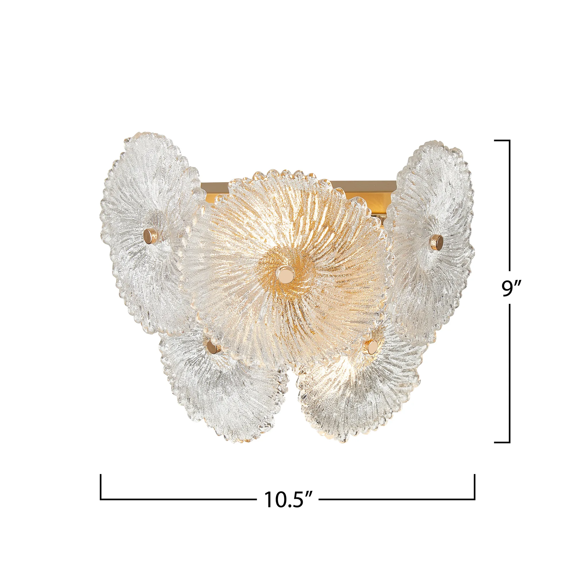 Bloom Collection 2-Light Sconce Brass