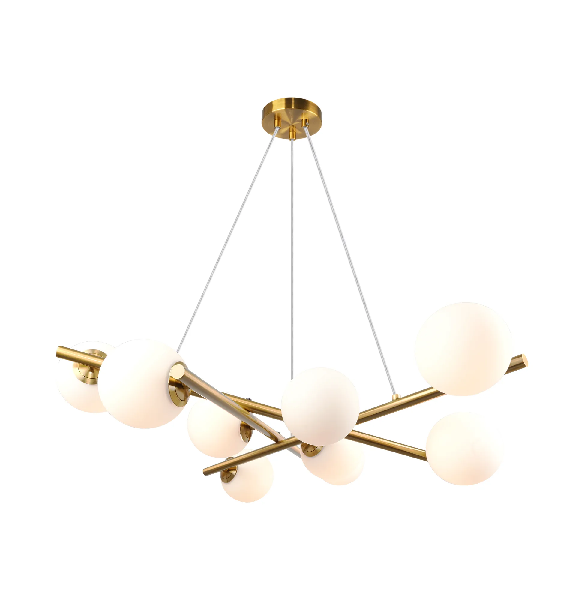 Modena 9-Light Chandelier Plated