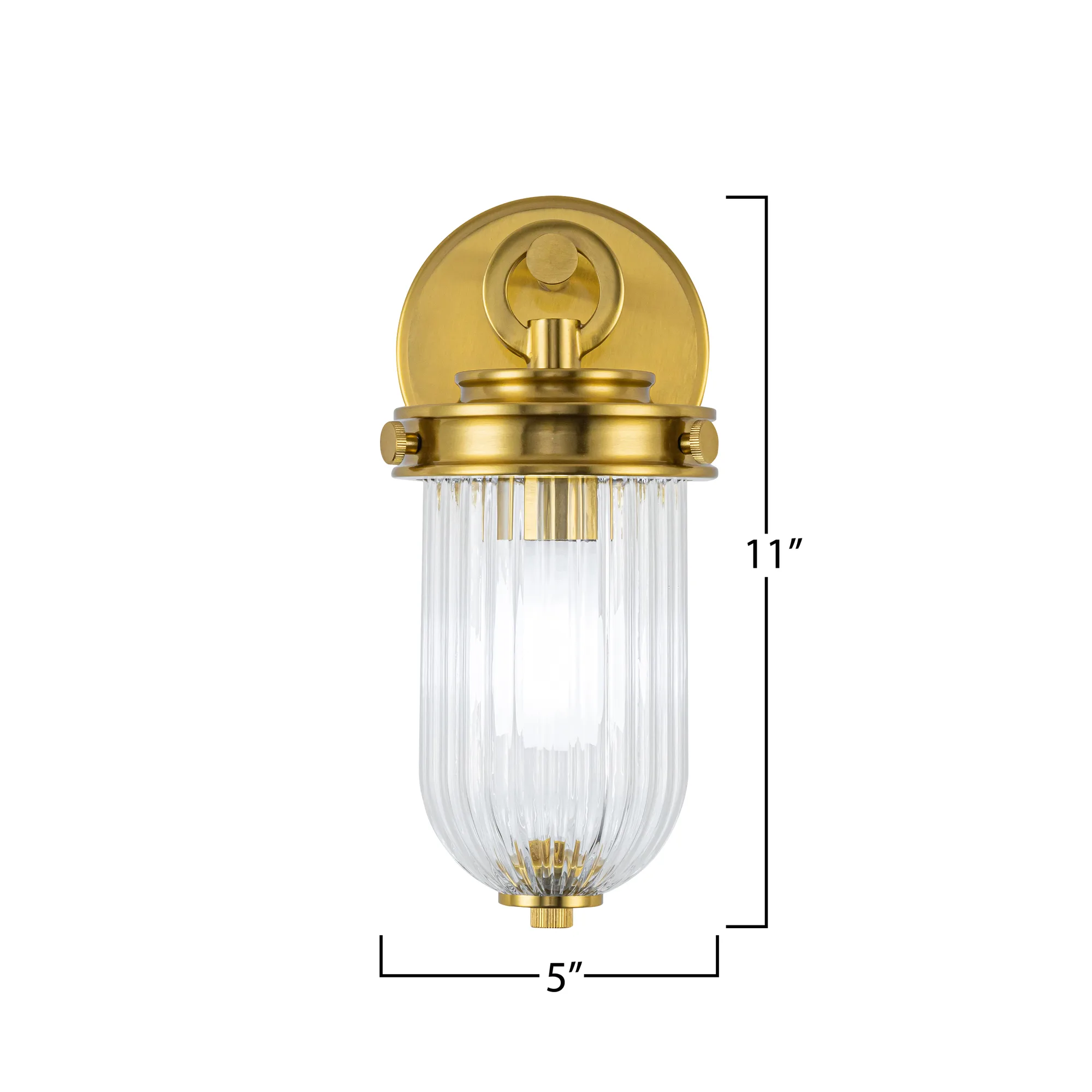 Myla 1 Light Wall Sconce Vintage Brass