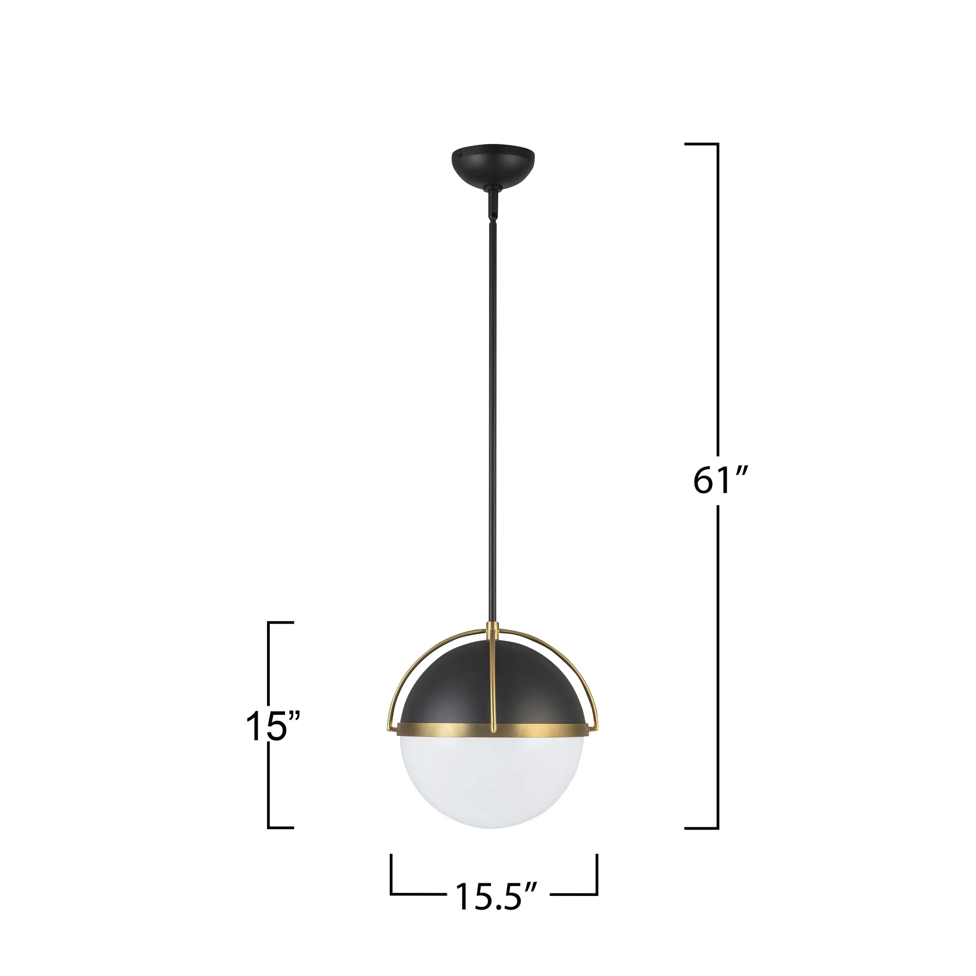 Dahlia 1 Light Pendant 15.4”
