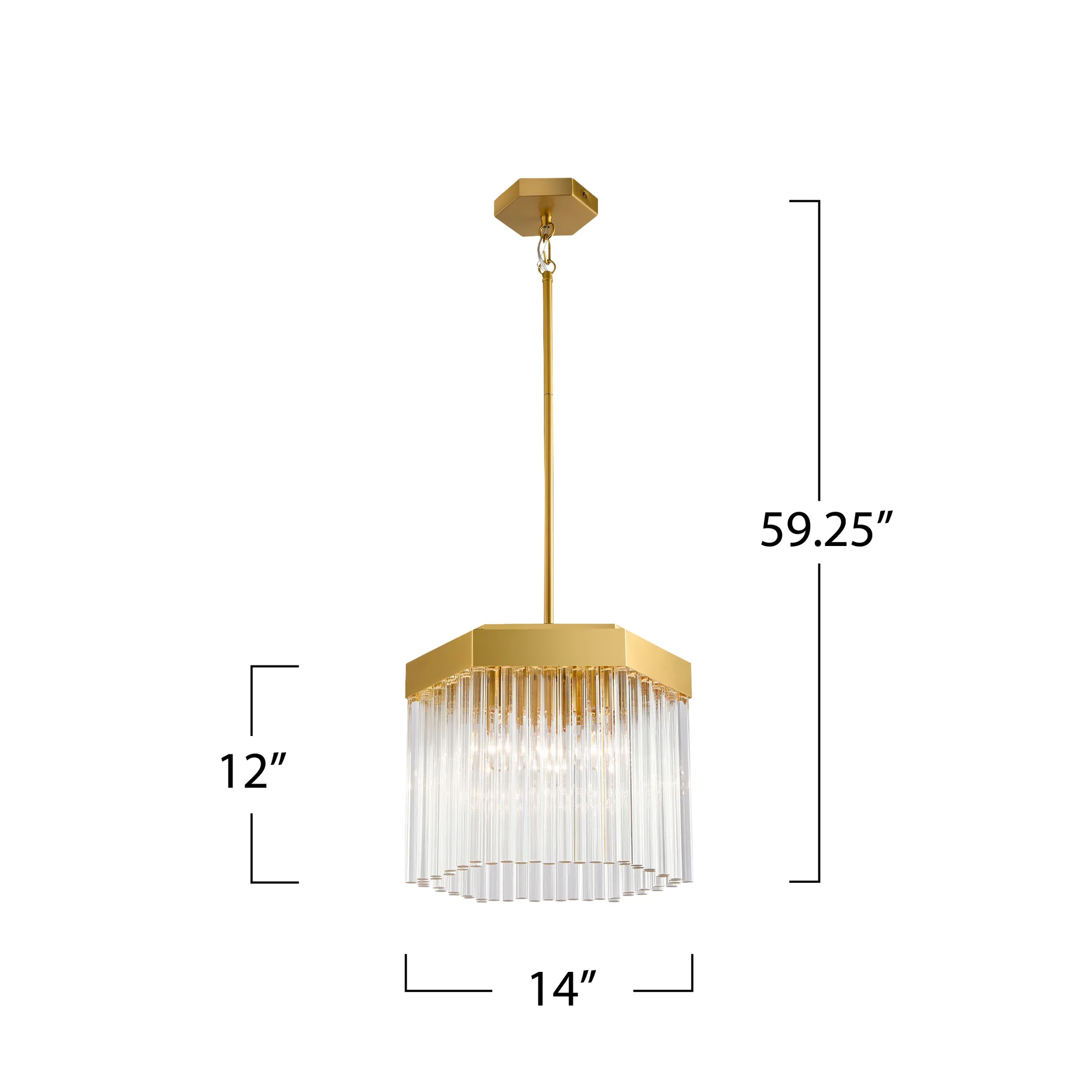 Emma 3 Light Pendant Brushed