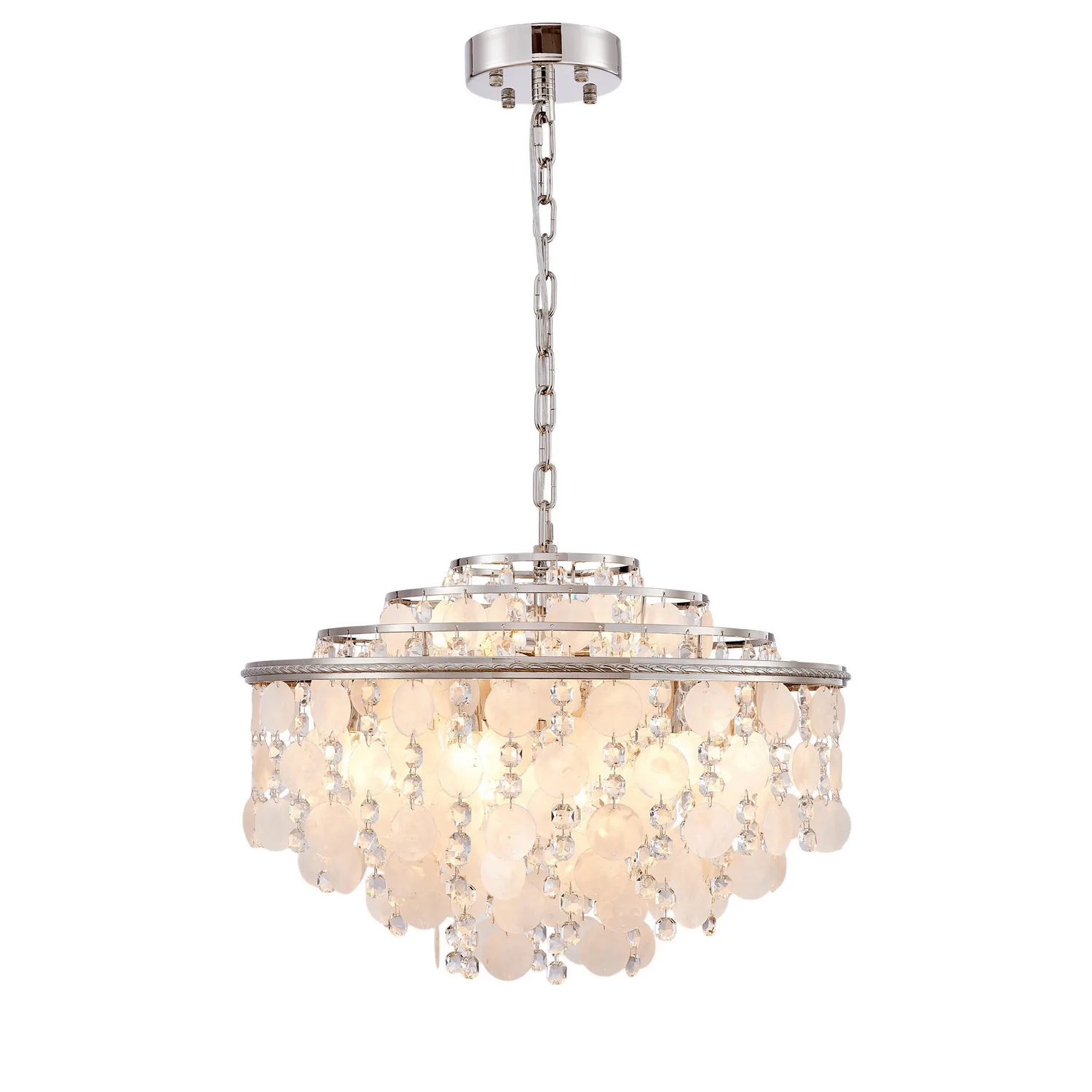 Avara 13 Light Chandelier in Polished Nickel