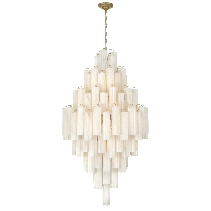 Sophia 29-Light Foyer Pendant in Brushed Brass - Image 1
