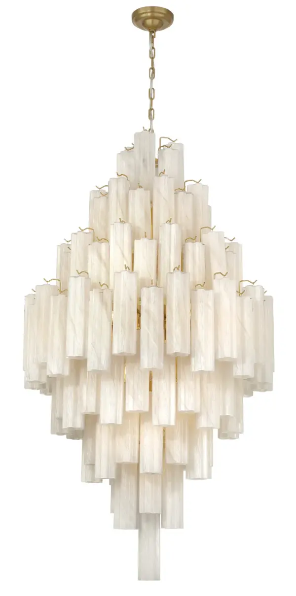 Sophia 29-Light Foyer Pendant in Brushed Brass - Image 2