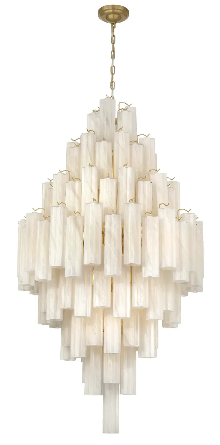 Sophia 29-Light Foyer Pendant in Brushed Brass - Image 2