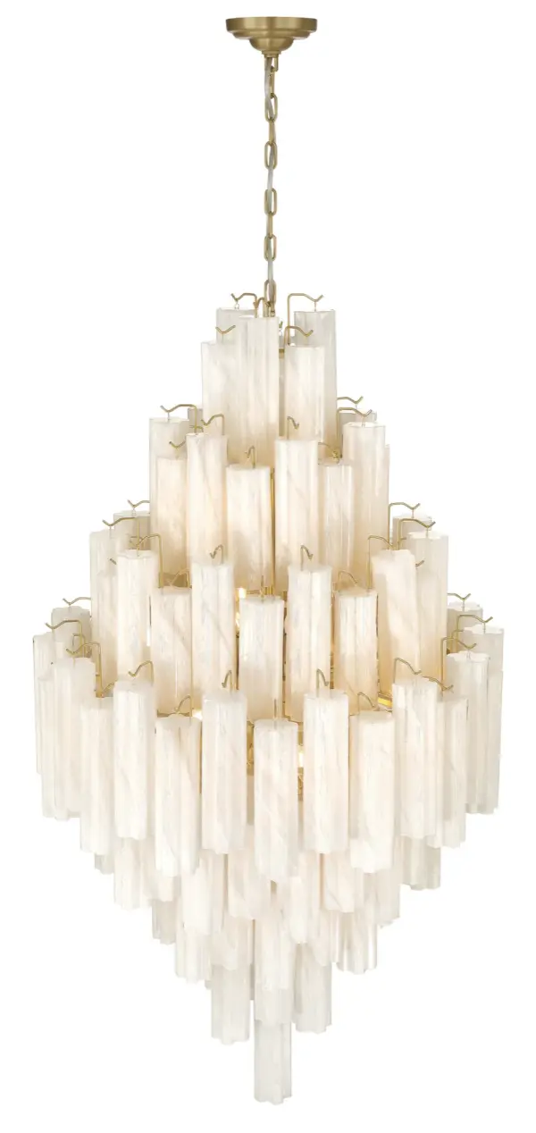 Sophia 29-Light Foyer Pendant in Brushed Brass - Image 3