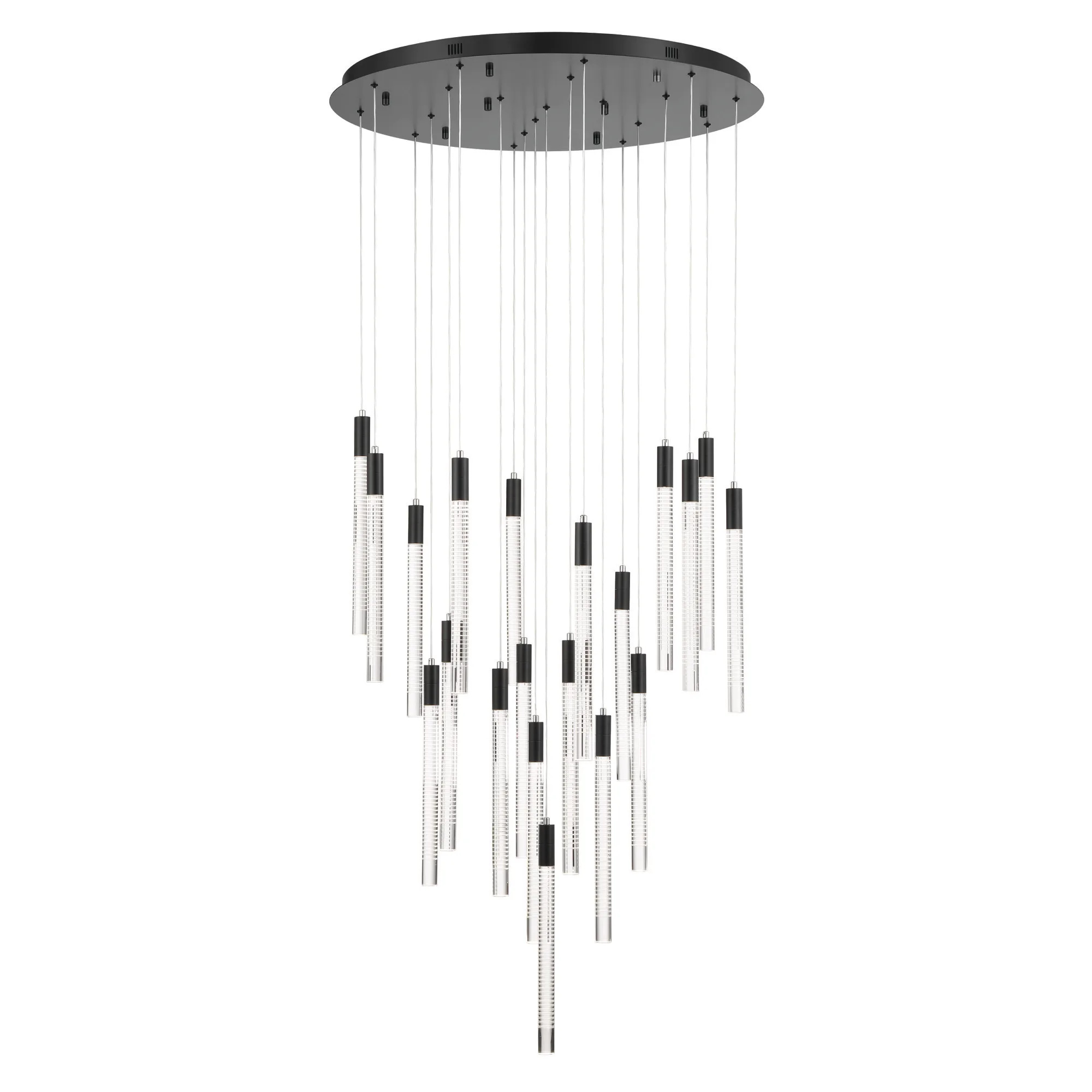 Celine LED Chandelier in Brass